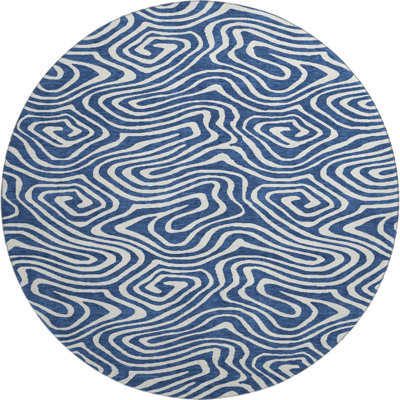 Premium Machine Washable Colmenero AMF1020 Swirls Rug
