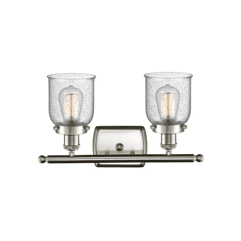 Éclairage pour meuble-lavabo 2 lumières Calton, Noir mat, DEL, Grainé