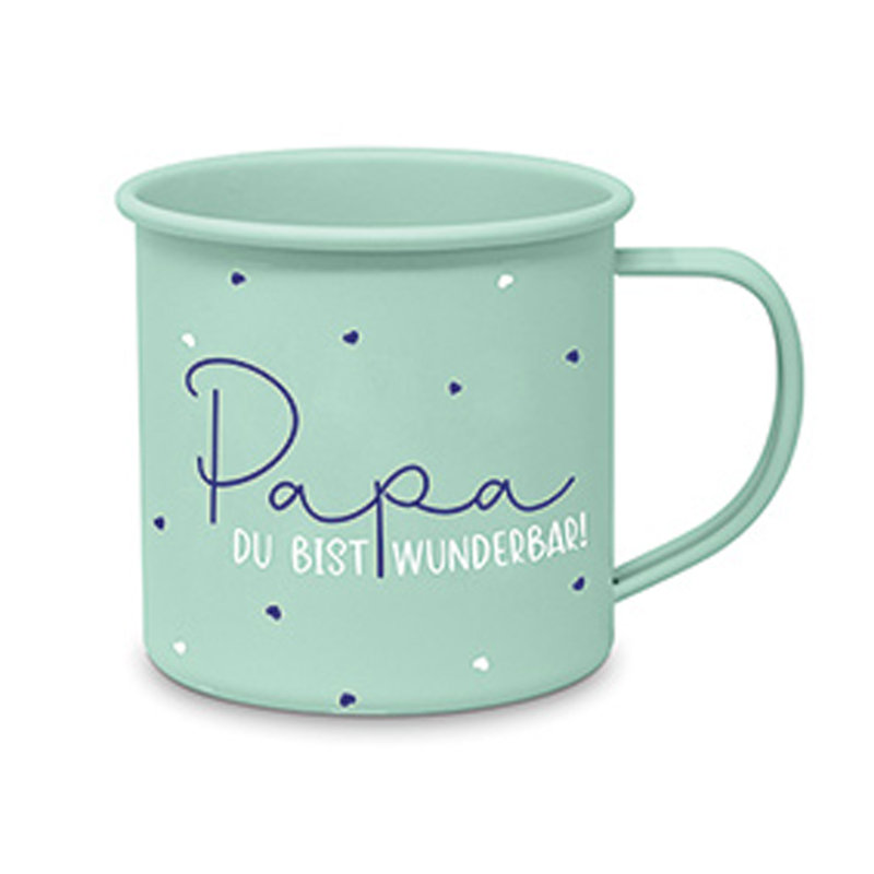 Powder-coated Metal Coffee Mug