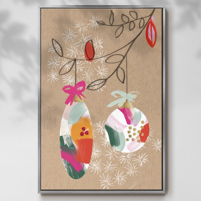 Crafty Christmas Collection B, Encadré gris, H 41 po x l 27 po x P 1,5 po