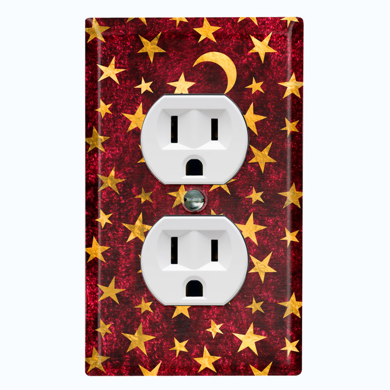 Patterned 1 - Gang Toggle Light Switch Standard Wall Plate