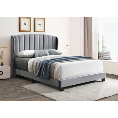 Lit tapissier à oreilles Shelby Channel