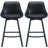 Janayshia Modern Industrial Swivel Upholstered 25.6'' Faux Leather Counter Stool with Metal Frame-1524620432-1484961769