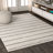 Redrick Minimalist Stripe Cream/Gray Rug-1056912523