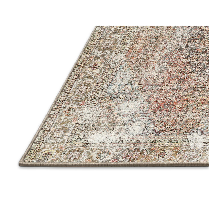 Tapis gris/beige/brun clair traditionnel Sanhedrin, Rectangle 8 pi x 12 pi