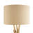 Boyett Solid Wood Floor Lamp with Linen Shade