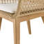 Set Of 2 Teak Garden Armchairs With White Cushion