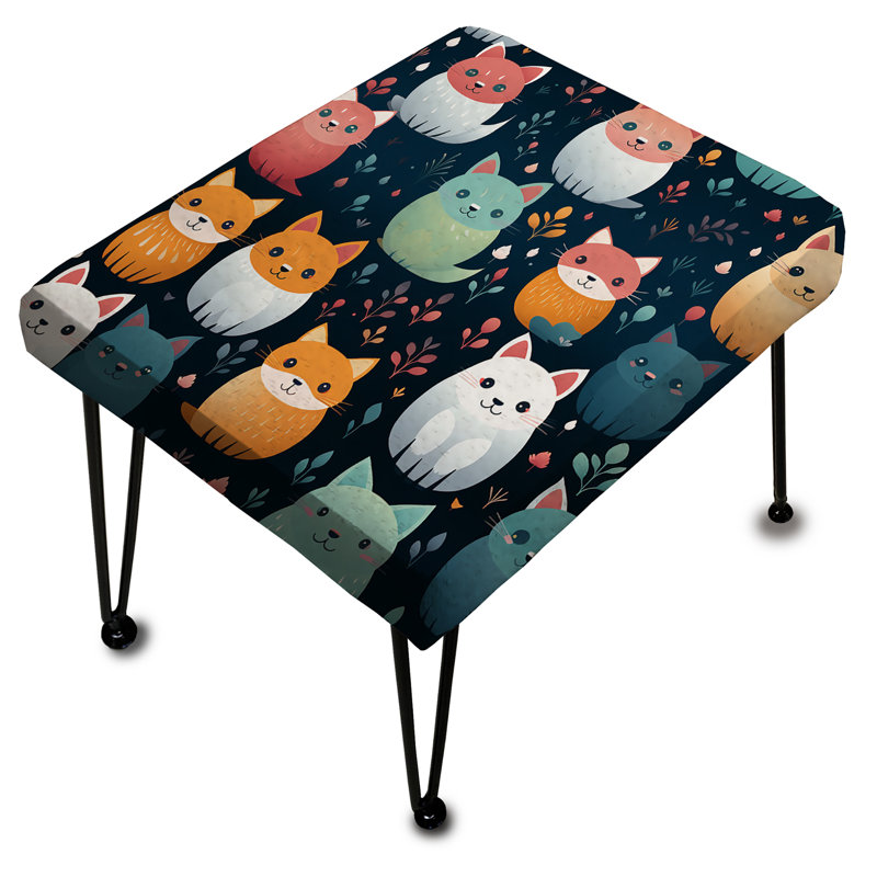 Motif animal ludique pour chambre d'enfant - Repose-pieds rectangulaire imprimé animal