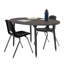 Table d'activité thermofusionnée 30 x 60 avec pieds fuselés réglables Adapte-115943249-115943235