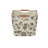 Medium Soft‑Sided Decorative Storage Bin with Tape Sides and Dual Wood Handles in Floral Design Multicolor-2108511445-2043959084