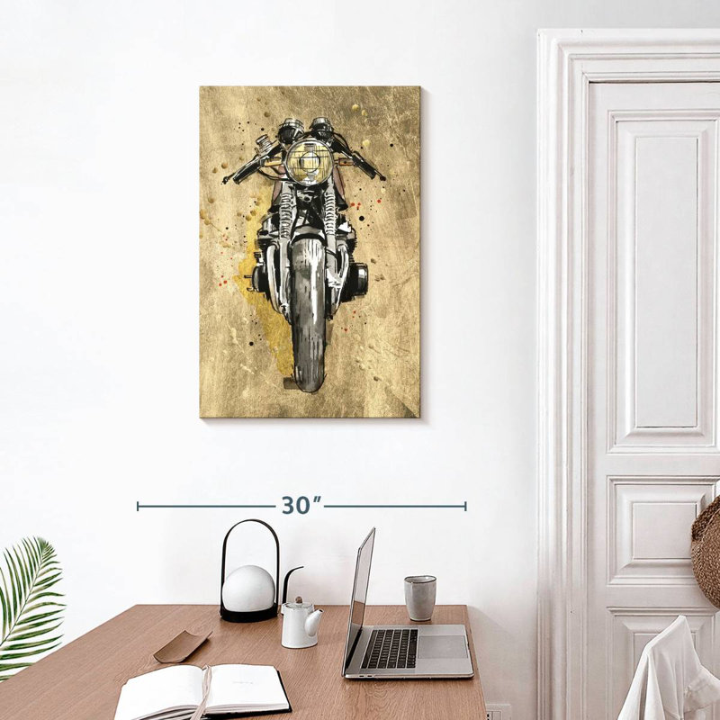 Mehar Metallic Rider I, 30" H x 20" W