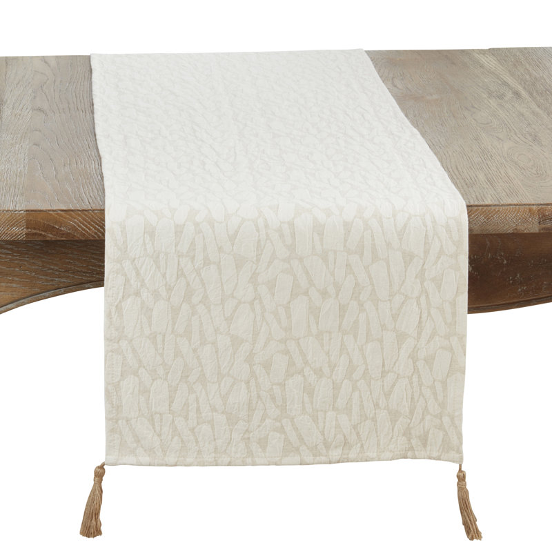 Mixed Linen Jacquard Table Runner