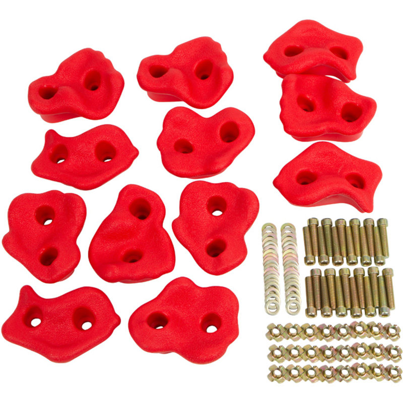 Grandes prises rocheuses texturées, Rouge