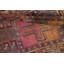 Tapis multicolore en laine noué à la main de conception unique 4 pi 0 po x 8 pi 3 po Oba