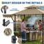Abri à auvent durable pour patio extérieur-125905707