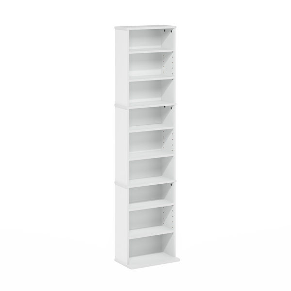 Ebern Designs 9-Shelf Multimedia Media Storage Tower Rack with ...