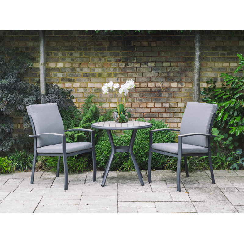 LG Outdoor Turin 2 seater bistro set with cushions