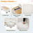 U-shaped Sectional Sofa Couch With A Movable Ottoman And A Coffee Table With Hidden Charging Devices-2130656344