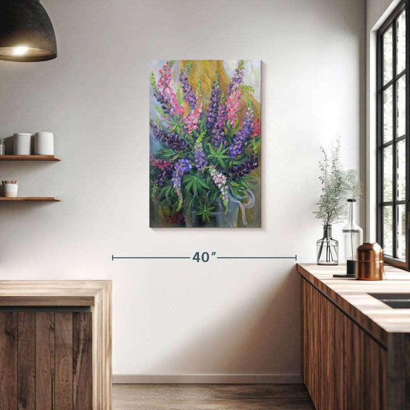 Bouquet Harnek pastel lupin, H 36 po x l 24 po