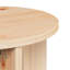 Coffee Table Round Accent Rustic Furniture Living Room Pine Wood-1389858073