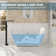 Casainc 67'' x 30'' Freestanding Soaking Acrylic Bathtub