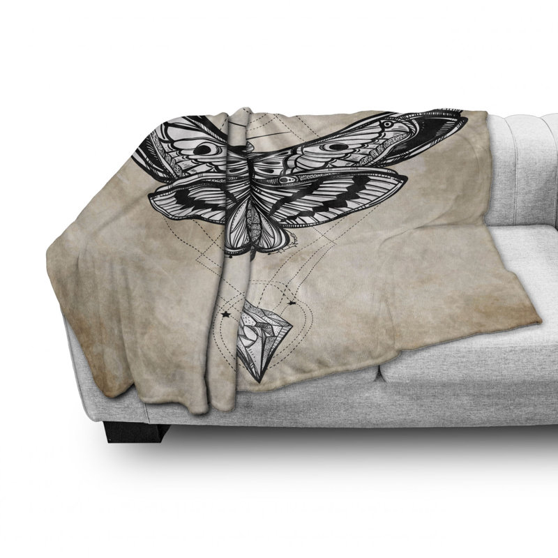 Ambesonne Fleece Throw, 50" W x 70" L