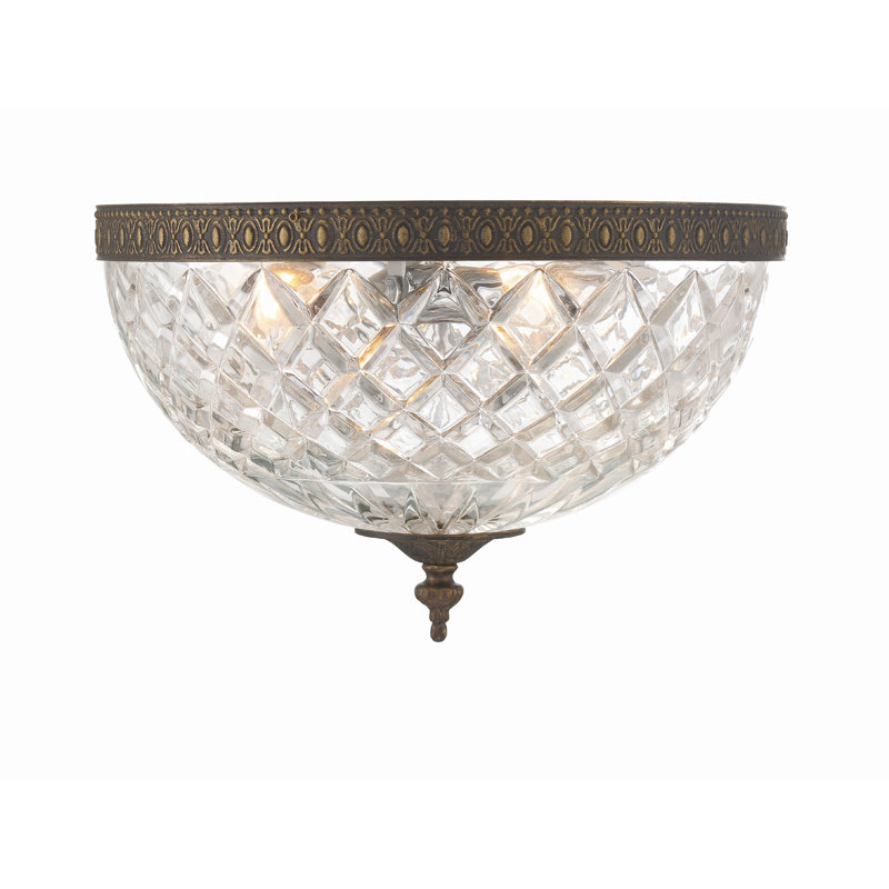 Waddell 2 - Light 12'' Simple Bowl LED Flush Mount