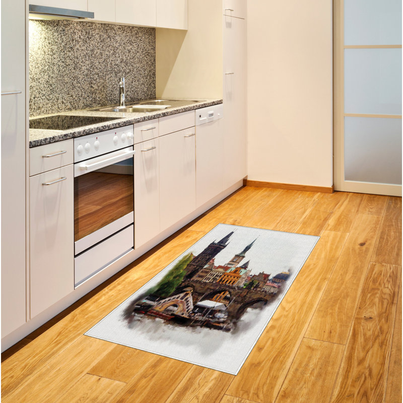 Scenery High Density Long Fiber Poly Threads Decorative Area Rug Carpet, Rectangle 2'7" x 5'