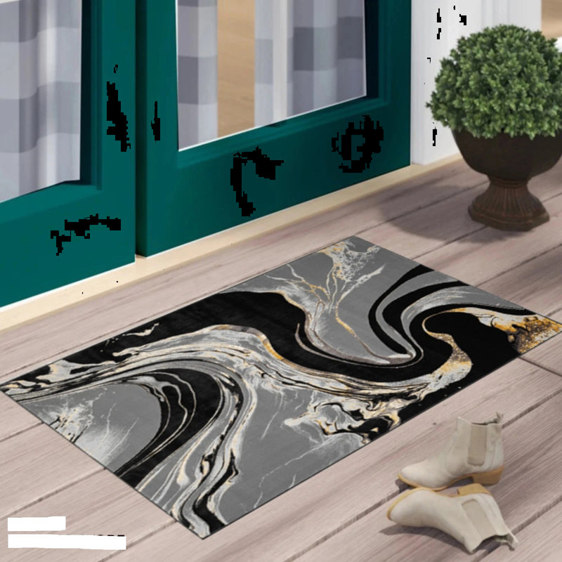 Abstract Area Rug, Rectangle 60 x 110 cm