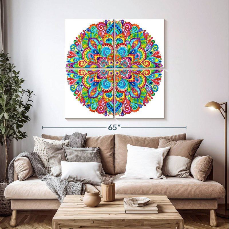 Mandala de bonbons durs Kerner, H 45 po x l 45 po