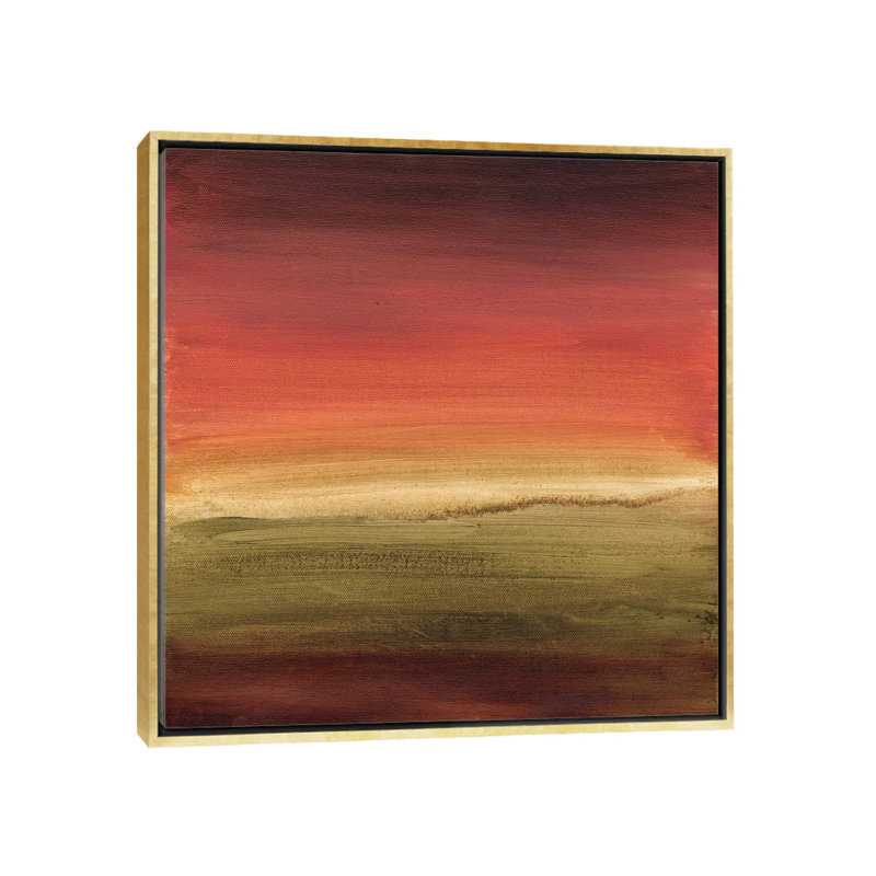 «Abstract Horizon I» par Ethan Harper, reproduction d'art graphique sur toile, H 12 po x l 12 po x P 1,5 po, Cadre doré