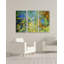 « irises » par le étang» par claude monet, reproduction d’image multi-pièces sur toile-13656358
