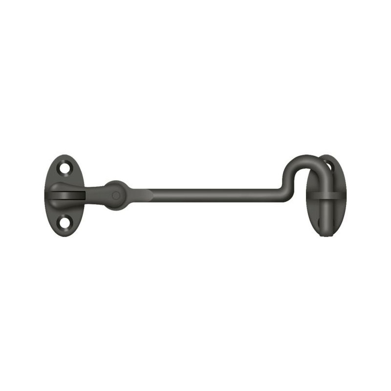 Crochets de cabine Deltana CHK4U10B; 4 po; finition bronze huilé, Bronze huilé