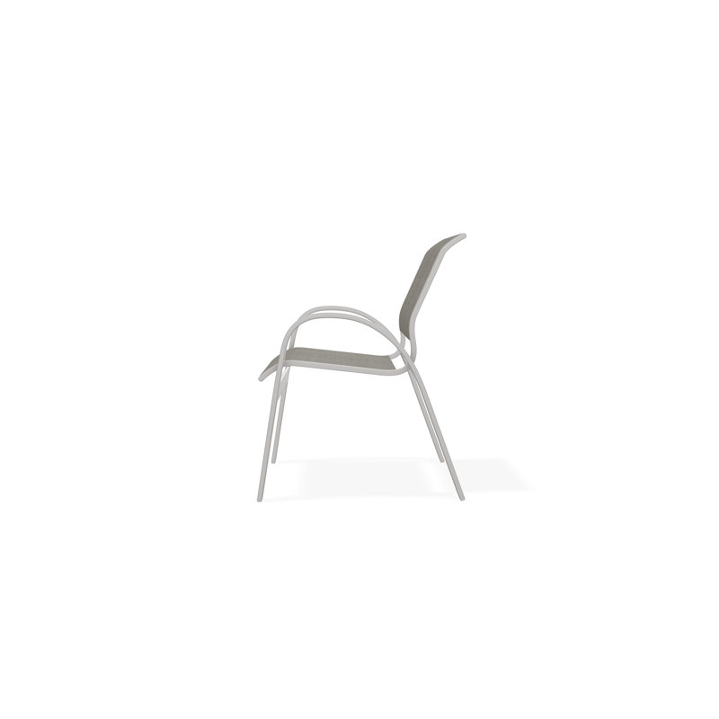 Aruba II Outdoor Dining Chair, Smoke, Warm Gray