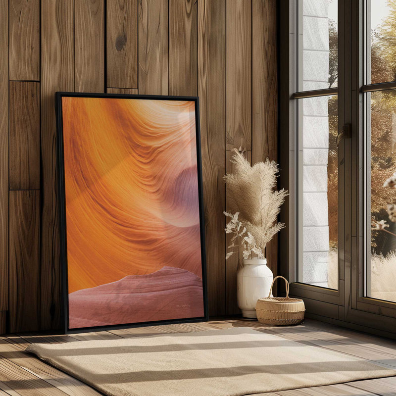 Sculpted by Time v3 Print on Rolled, Opaque White Floater Framed, 18.75" H x 12.75" W x 1.75" D