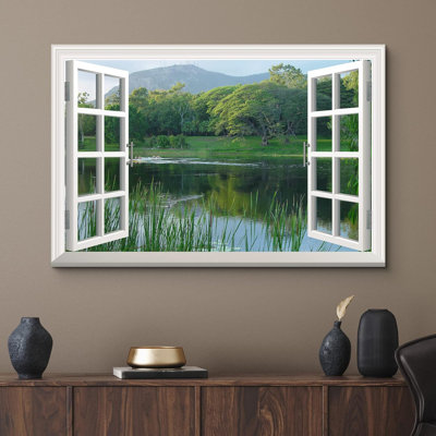 Window Scenery " Pool In Natural Landscape "