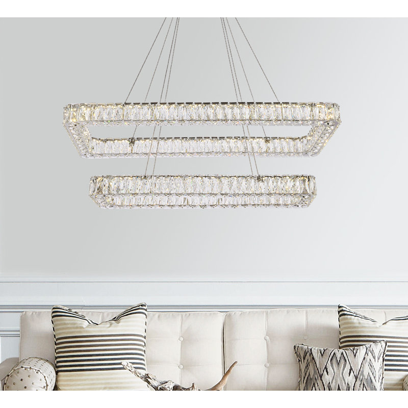 Maart - Light Pendant, 80" H x 42" W x 18" D, Chrome