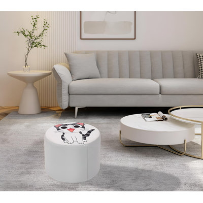 Tabouret d'appoint en bois massif Ailena