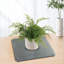 15,75 po X 11,81 po Tapis gris pour vaisselle en pierre à diatomacées, tapis en pierre avec 4 pieds antidérapants pour plantes et cuisine