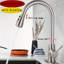 Robinet de cuisine extractible à poignée simple avec accessoires