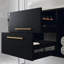 Meuble-lavabo mural moderne de 39,4 pouces avec lavabo ovale en céramique, conception flottante, armoire en bois massif multicouche et tiroirs à fermeture en douceur-116452224