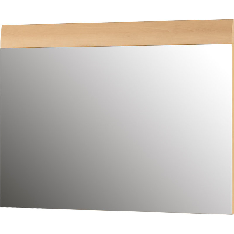 Garcia Wood Flat Wall Mirror, Beech