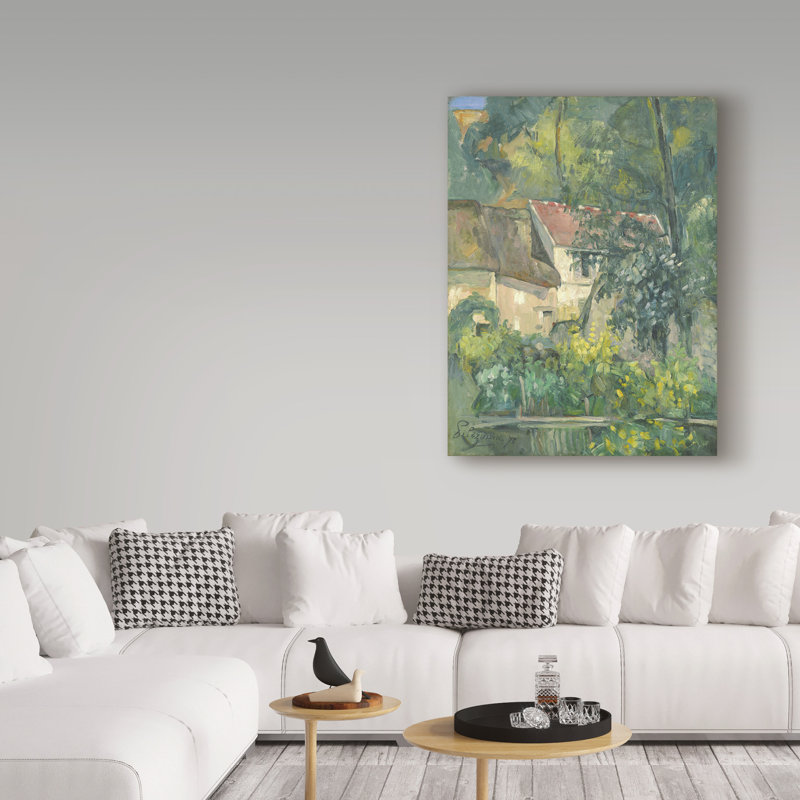«House of Pere Lacroix» par Paul Cezanne - reproduction, H 47 po x l 35 po x P 2 po