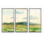 «Green Blossoming Summer Landscape», ensemble d'art mural sur toile encadré traditionnel de 3-765398840-765398855