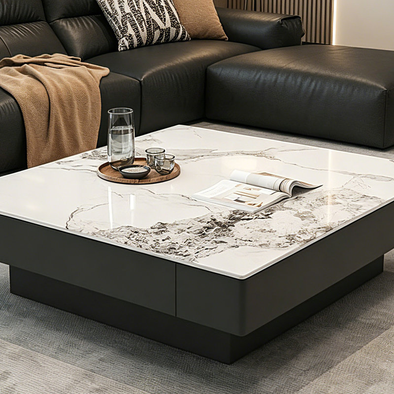 Table basse Light Luxury, H 15 po x L 39,4 po x l 39,4 po