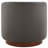 Bennett Faux Leather Swivel Barrel Chair-115700656