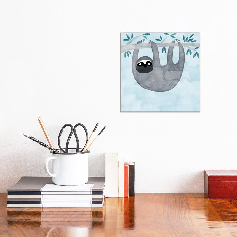 Sloth by Nic Squirrell - Wrapped Canvas Gallery-Wrapped Canvas Giclée, 30.48 cm H x 30.48 cm W