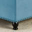 Carré bleu avec capitonnage robuste