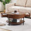 Table basse ronde 30,47 po avec tiroirs-431786065