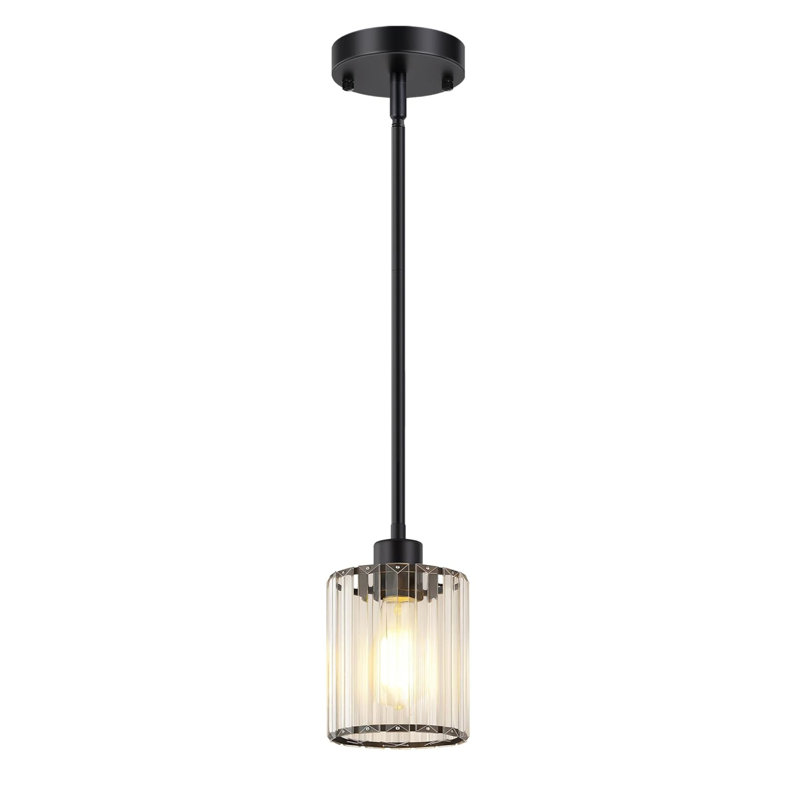 Luminaires suspendus réglables à hauteur réglable avec abat-jour en cristal